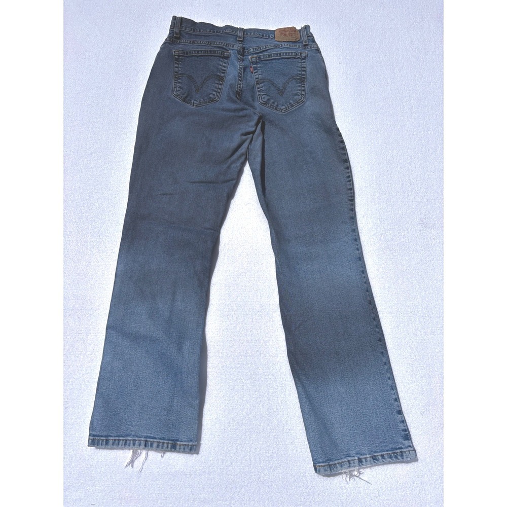 Levis VINTAGE 550 Classic Relaxed Boot Cut Jeans Med Wash Blue Denim Womens 10M